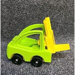 Vintage Fisher Price Airport 1983 Little People Fork Lift Green